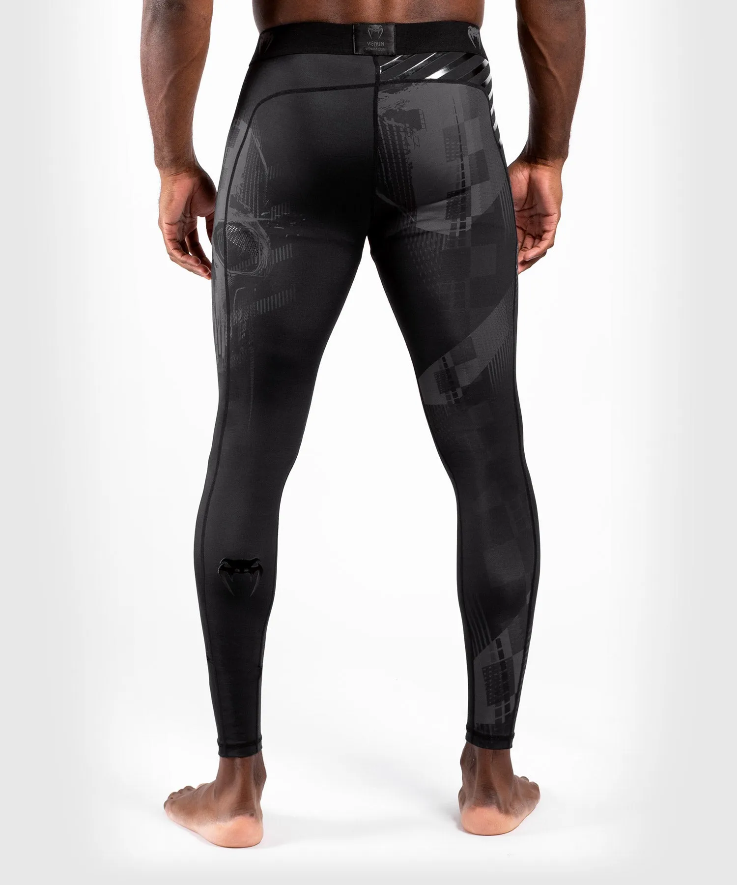 Venum Skull Compression Tights - Black/Black