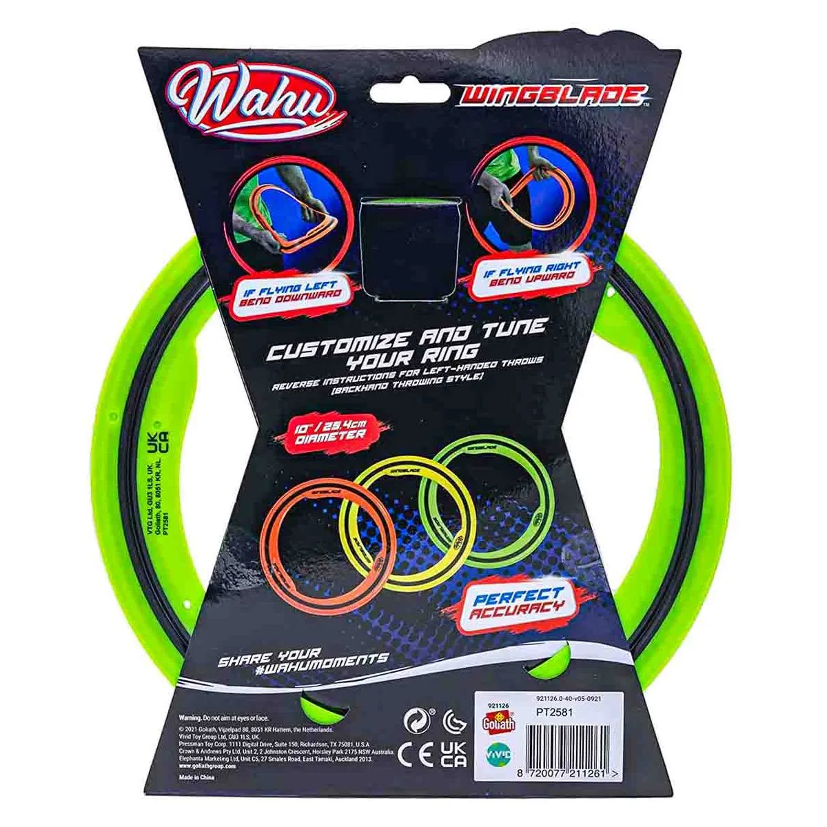 Wahu Wingblade Flying Ring Green