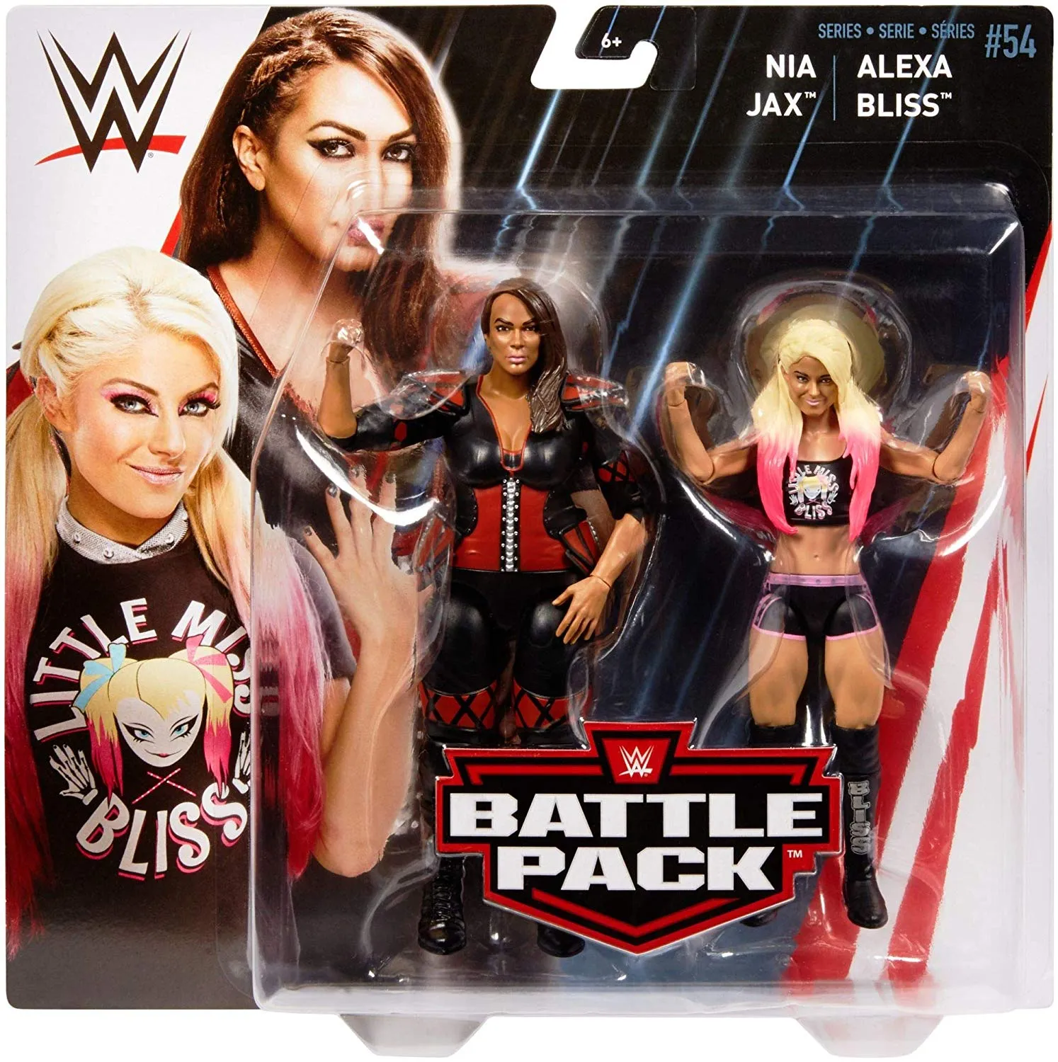 WWE Figure Series # 54 Alexa Bliss & Nia Jaxx Action Figures, 2 Pack