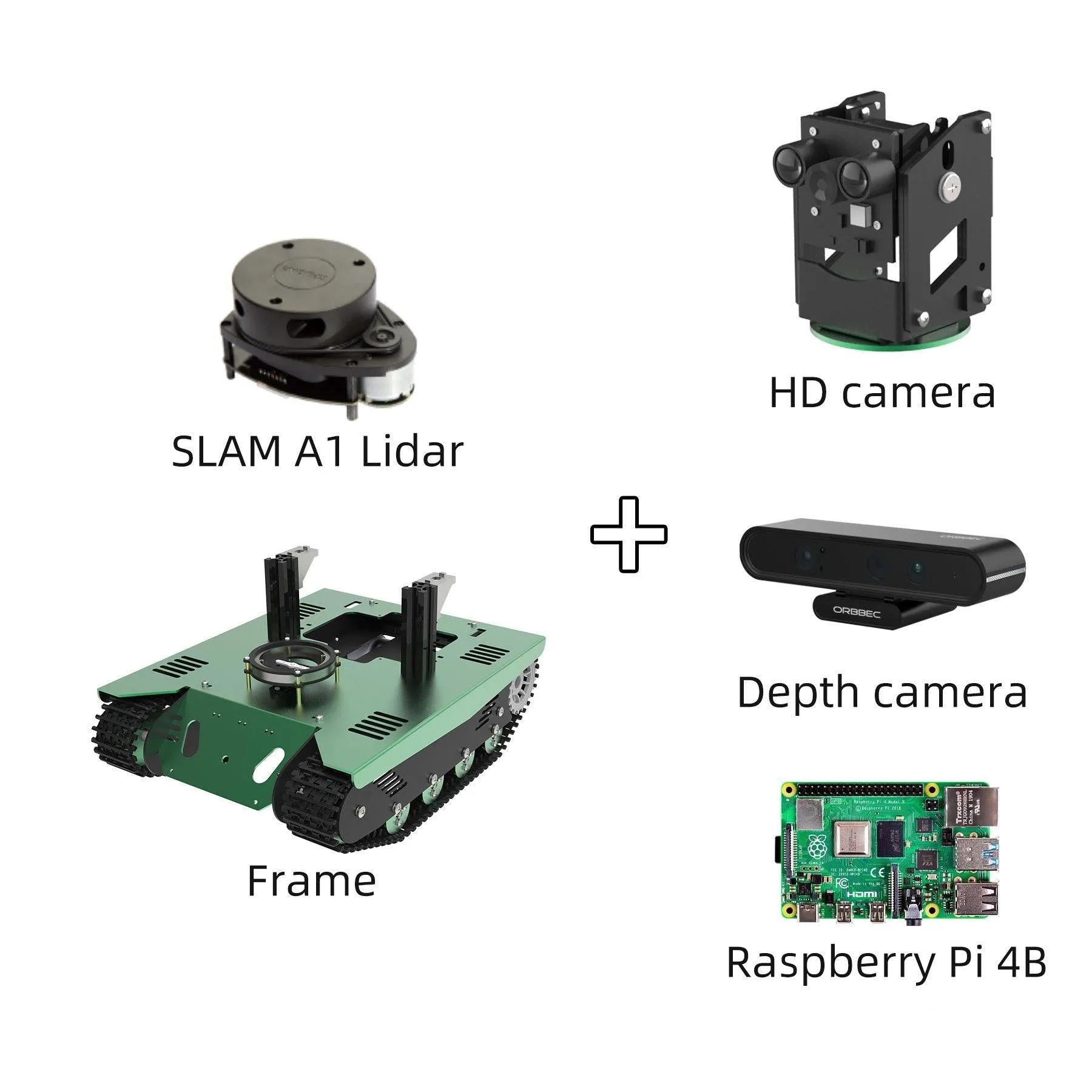 Yahboom ROS Transbot Robot with Lidar Depth camera support Python programming MoveIt 3D mapping for Raspberry Pi 4B